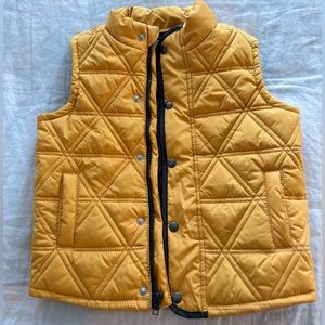Little Boys Authentic Gymboree Yellow and Navy Blue Vest size XS (4) Boys